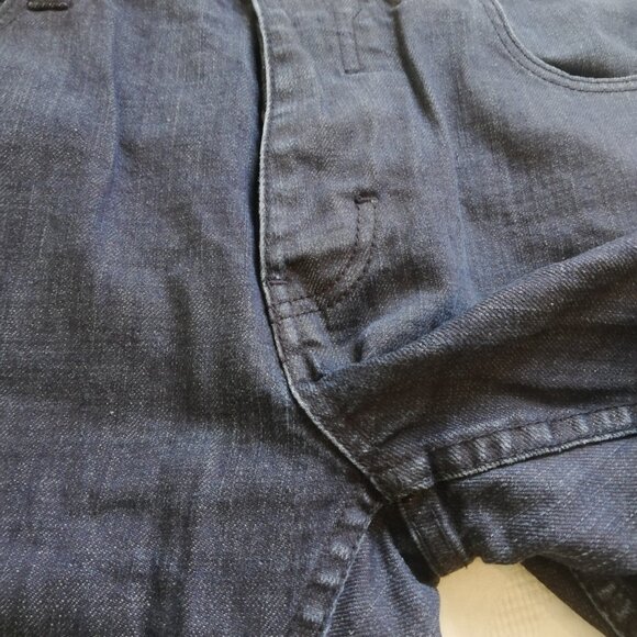 Men's DC Denim Coated Cotton Straight Leg Dark Blue Jeans 36 x 32 - Picture 11 of 14